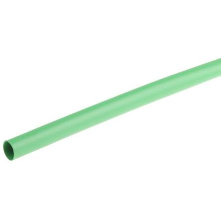 TE Connectivity Teplem smrštitelné bužírky průměr 6.4 mm Zelená smršťovací poměr 2:1 Polyolefin 1.2m, řada: RNF-100