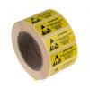 Štítek ESD, Žlutá Vyhovuje normě EN 61340-5-1, Papír Attention RS PRO, výška: 38 mm, šířka: 16mm