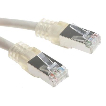 Decelect Cat5 Ethernetové kabely, řada: SPE, Šedá, Polyvinylchlorid 0.5 m, typ pláště: Stíněné