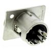 Neutrik Konektor XLR, počet kontaktů: 6, orientace těla: Rovný Vnitřní, pokovení: Stříbro přes nikl, Panel, 50V,