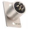 Neutrik Konektor XLR, počet kontaktů: 6, orientace těla: Rovný Vnější, pokovení: Stříbro přes nikl, Panel, 50V, materiál