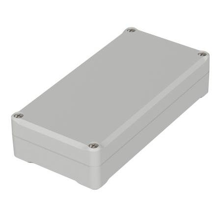 Bopla Pouzdro, řada: Euromas II IP65 Nestíněný barva Světle šedá barva Světle šedá ABS 160 mm 37 mm 80 mm Polychloropren