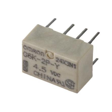 Omron Signálové relé DPDT Montáž na plošný spoj 1A 4.5V dc HFD4