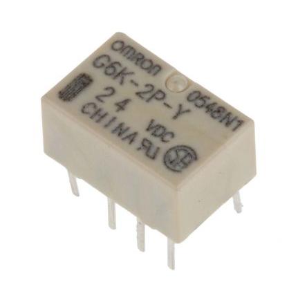 Omron Signálové relé DPDT Montáž na plošný spoj 1A 24V dc HFD4