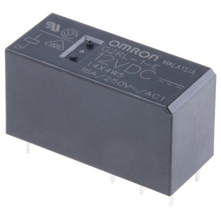 Omron Výkonové relé SPDT Panel 16A 12V dc G2RL