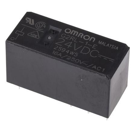 Omron Výkonové relé SPDT Panel 16A 24V dc G2RL