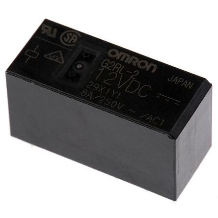 Omron Výkonové relé DPDT Panel 8A 12V dc G2RL