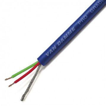 Audio kabel, řada: classic pro-patch 2žilový Stíněný, vnější průměr: 4.85 mm OD Van Damme, Modrá 100 m