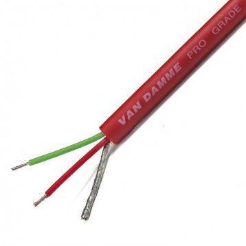 Audio kabel, řada: classic pro-patch 2žilový Stíněný, vnější průměr: 4.85 mm OD Van Damme, Červená 100 m