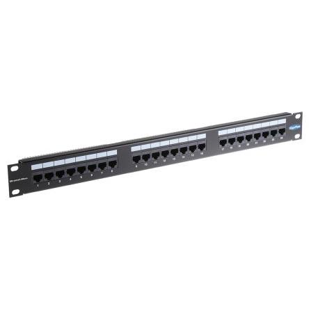 Propojovací pole LSA, řada: GigaPlus Cat5e, počet portů: 24portový RJ45 UTP 1 U barva Černá Brand-Rex