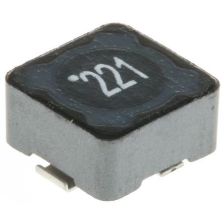 Drátový induktor pro povrchovou montáž, řada: WE-PD 220 μH Ano materiál jádra Ferit SRF:4.8 MHz ±20 % Vinutý 440 mA Idc