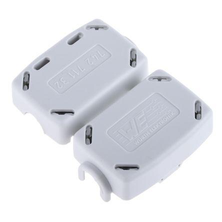 Feritové pouzdro, řada: STAR-TEC Otvíratelný 24.2 mm pro Odrušení EMI 19.7 mm 235 Ω 36.3 mm 125 Ω 1 vývody o průměru 8.5