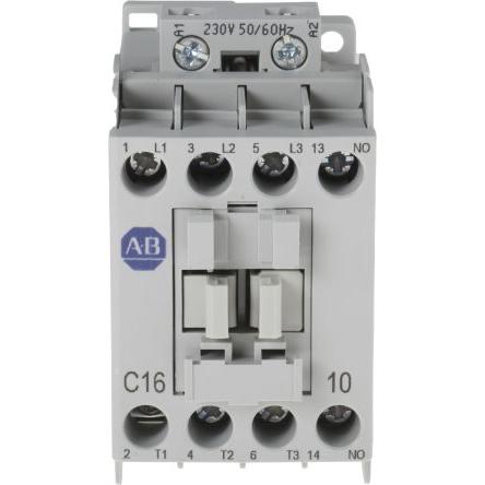 Allen Bradley 1 NO Stykač napětí ve vinutí 230V ac 3pólový 16 A 690V ac 7.5 kW s 3 NO kontakty 230V ac Řízení motoru,