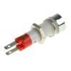 Indikátor pro montáž do panelu, řada: SKCD Červená, typ žárovky: LED Jazýček Signal Construct 14V 8 mm, IP67