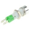 Indikátor pro montáž do panelu, řada: SKCD Zelená, typ žárovky: LED Jazýček Signal Construct 28V 8 mm, IP67