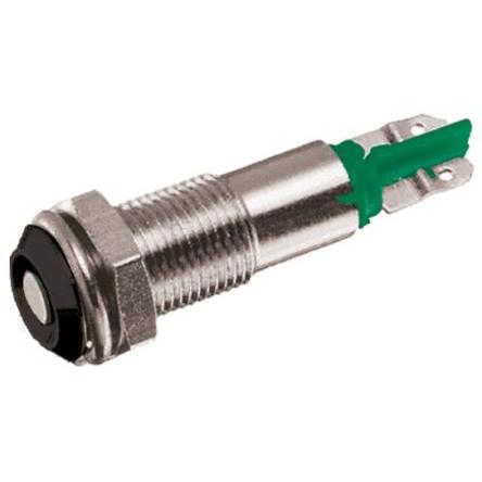 Indikátor Zapuštěný barva Zelená Olověný drát, 20V, 28 V Signal Construct
