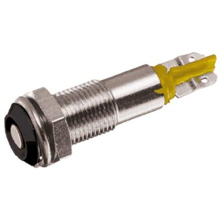 Indikátor Zapuštěný barva Žlutá Olověný drát, 20V, 28 V Signal Construct