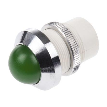 Indikátor pro montáž do panelu, řada: SMQD Zelená, typ žárovky: LED Šroub Signal Construct 22 mm