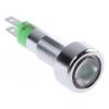 Indikátor pro montáž do panelu, řada: SMLD Zelená, typ žárovky: LED Jazýček Signal Construct 14V 8 mm, IP67