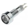 Indikátor pro montáž do panelu, řada: SMLE Bílá, typ žárovky: LED Jazýček Signal Construct 14V 8 mm, IP67