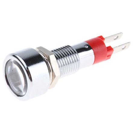 Indikátor pro montáž do panelu, řada: SMLD Červená, typ žárovky: LED Jazýček Signal Construct 28V 8 mm, IP67