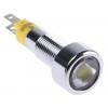 Indikátor pro montáž do panelu, řada: SMLD Žlutá, typ žárovky: LED Jazýček Signal Construct 28V 8 mm, IP67
