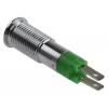 Indikátor pro montáž do panelu, řada: SMCP Zelená, typ žárovky: LED Jazýček Signal Construct 8 mm, IP67