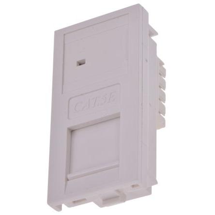 Zásuvkový modul RJ, počet cest: 1 RJ45 UTP Přímý Cat5e Bílá RS PRO