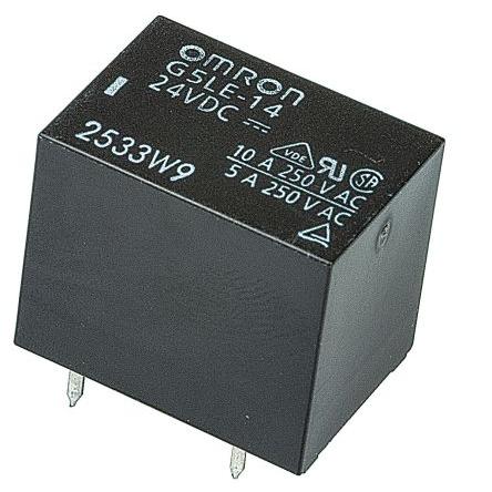 Omron Výkonové relé 1 NO Montáž na plošný spoj 10A 24V dc G5LE