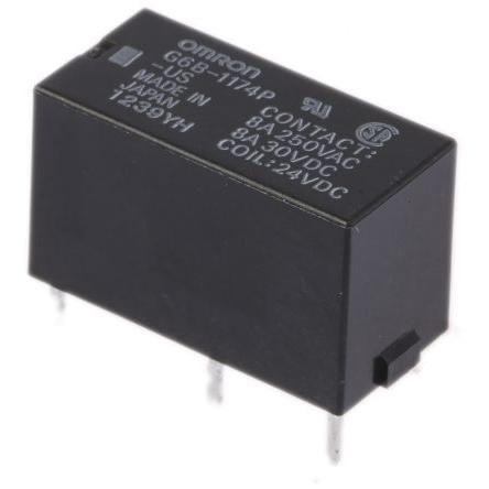 Omron Výkonové relé SPST Montáž na plošný spoj 8A 24V dc G6B