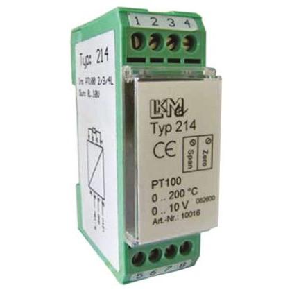 LKMelectronic Teplotní čidlo, řada: LKM 214, typ vstupní: PT100 85 °C 35V -40 °C 0 °C 150 °C