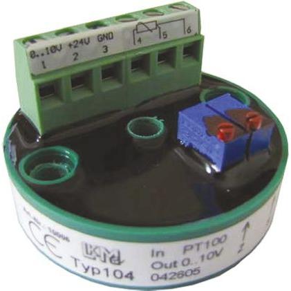 LKMelectronic Teplotní čidlo, řada: LKM 104, typ vstupní: PT100 85 °C 36V -40 °C 0 °C 830 °C