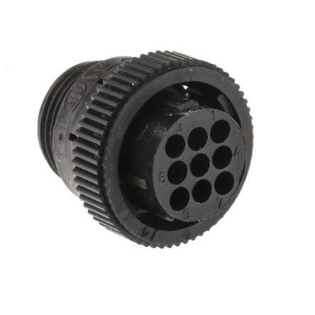 Kulatý konektor, počet kontaktů: 9, Kabel, velikost: Standard TE Connectivity, pohlaví kontaktu: Vnitřní, orientace
