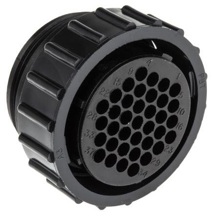 Kulatý konektor, počet kontaktů: 37, Kabel, velikost: Standard TE Connectivity, pohlaví kontaktu: Vnitřní, orientace
