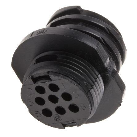 Kulatý konektor, počet kontaktů: 8, Kabel, velikost: Standard TE Connectivity, pohlaví kontaktu: Vnější, orientace těla:
