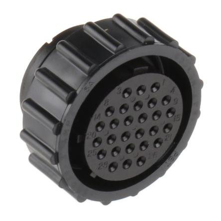 Kulatý konektor, počet kontaktů: 28, Kabel, velikost: Standard TE Connectivity, pohlaví kontaktu: Vnitřní, orientace