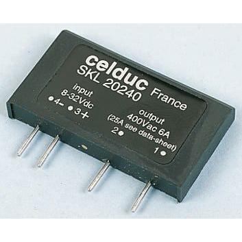 Celduc Polovodičové relé 25 A Montáž na plošný spoj 400 V S/MOD/SKL20240 32V