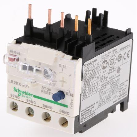 Schneider Electric Relé teplotního přetížení, rozsah: LR2K 1 NO/1 NC s Automaticky a ručně resetováním a hodnotami FLC