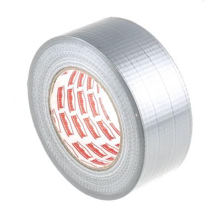 Páska na potrubí, Stříbrná, délka: 50 m x 50mm x 220 μm Loctite, název: UniBond Duct Tape PE potahovaný