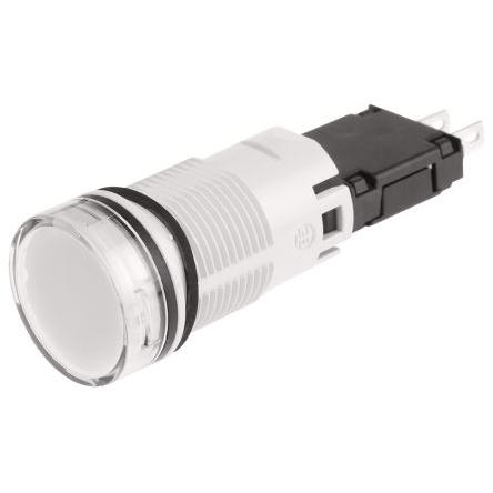 Schneider Electric Kontrolka, řada: Harmony XB6 Montáž do panelu LED Bílá, průměr výřezu: 16 mm IP65 Kulatý 24V ac/dc