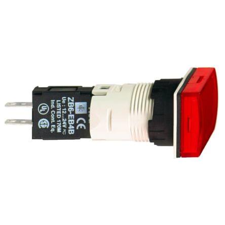 Schneider Electric Kontrolka, řada: Harmony XB6 Montáž do panelu LED Červená, průměr výřezu: 16 mm IP65 Kulatý 24V ac/dc