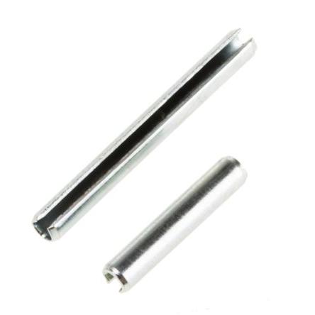RS PRO Závlačka průměr 2 mm, Galvanizovaný, Ocel Drážkový pružný