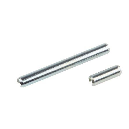 RS PRO Závlačka průměr 3 mm, Galvanizovaný, Ocel Drážkový pružný