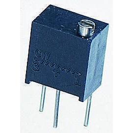 Ladicí potenciometr 500 kΩ 10 % ±100 ppm/°C 0.13 W Horní nastavení 14otáčkový, Průchozí otvor, Kolík, řada: T63 Vishay