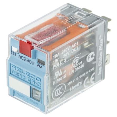 Releco Výkonové relé DPDT 10A 230V ac C7
