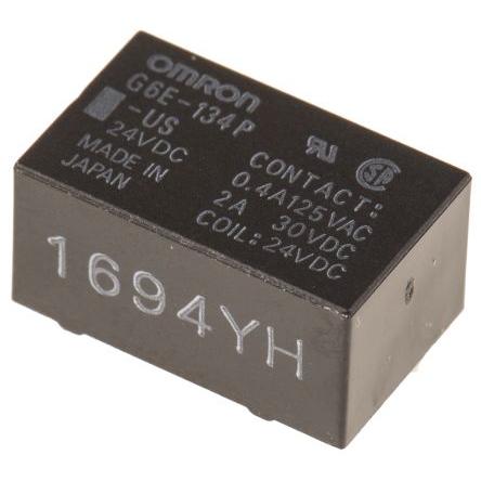 Omron Výkonové relé SPDT Montáž na plošný spoj 3A 24V dc G6E