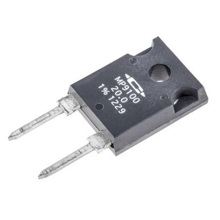 Rezistor Výkonový vrstvový, řada: MP9100 20 Ω 1 % MP9100-20.0-1% 100 W Caddock