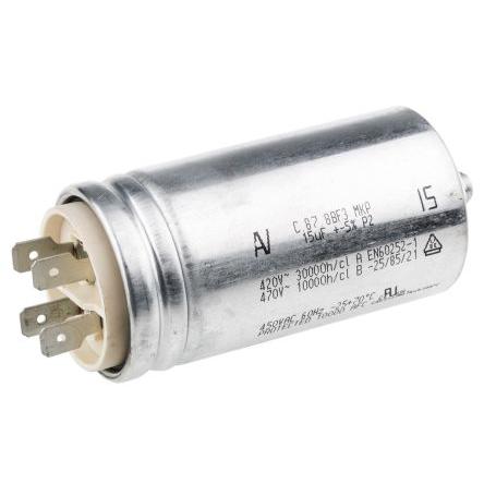 Vrstvové kondenzátory, řada: C87 15 μF ±5 % 450V ac, Montáž na rám KEMET