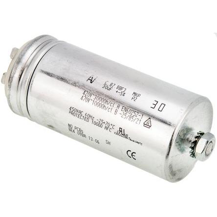 Vrstvové kondenzátory, řada: C87 30 μF ±5 % 450V ac, Montáž na rám KEMET
