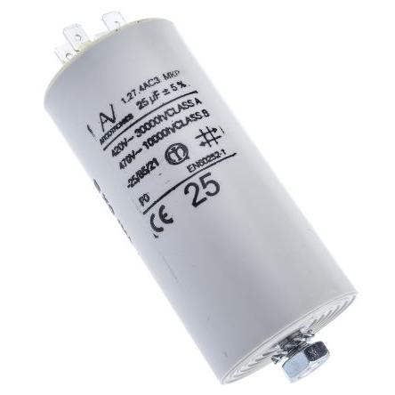Vrstvové kondenzátory, řada: C27 25 μF ±5 % 470V ac, Montáž na rám 0.8 mm KEMET
